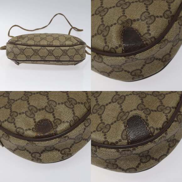 GUCCI GG Supreme Web Sherry Line Shoulder Bag Pvc Beige 156 02 066 - Picture 10 of 13